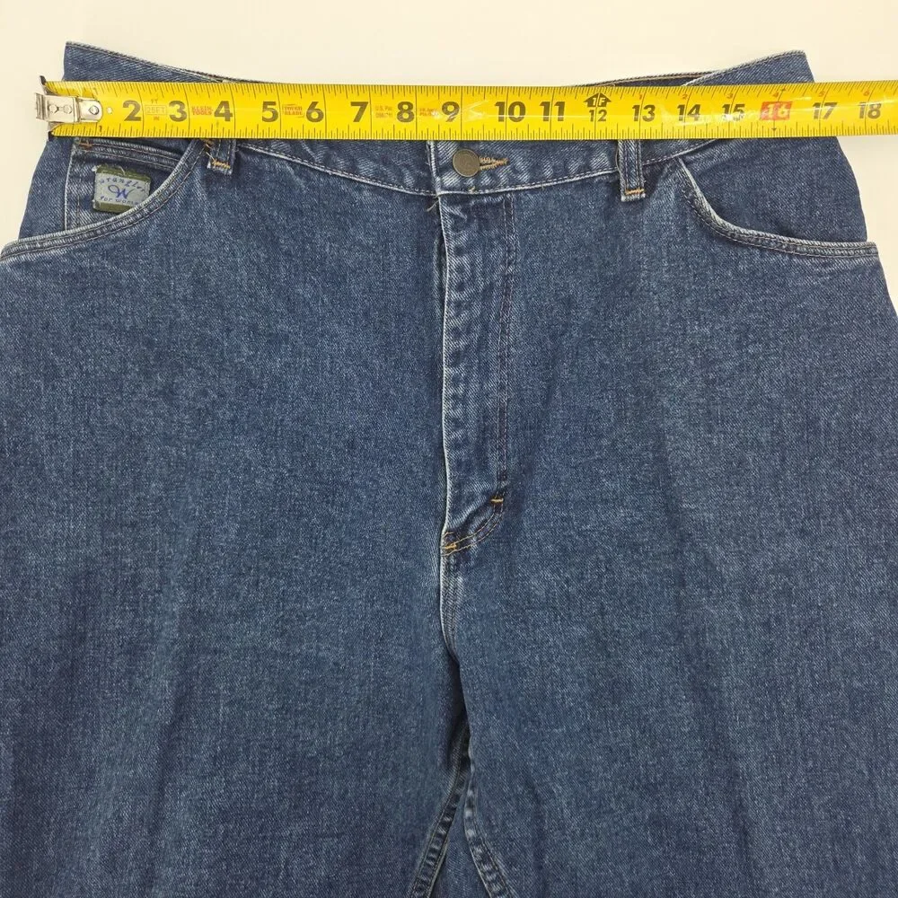 Vintage Wrangler For Women Jeans Size 18x30 Straight Leg Western Cowboy Rodeo